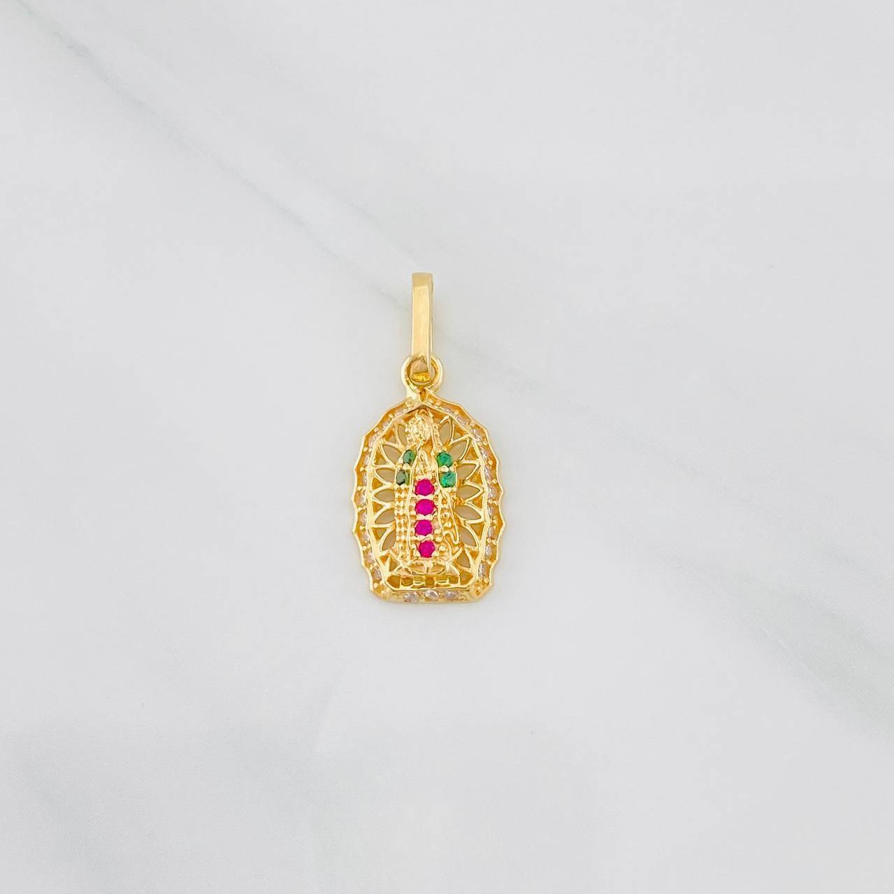 Dije Virgen de Guadalupe 1.3g / 3/4 in Oro Amarillo 18K