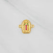 Virgin of Guadalupe Charm 1.05g / 1/2 in Two-Tone Yellow White Gold 18K