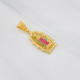 Pendant Virgin of Guadalupe 3.35g / 1 1/4 in Yellow 18K Gold