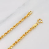 Pulso Lazo 2g / 7 3/4 in / 2.65mm Oro Amarillo 18K