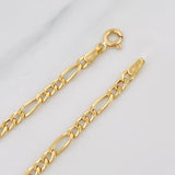 Pulso Figaro 1.5g / 7 1/2 in / 3.2mm Oro Amarillo 18K