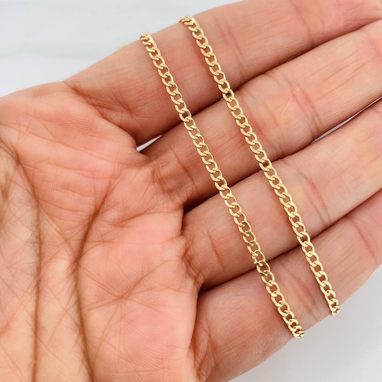 Cuban Links 2.35g / 24 in / 2.35mm Yellow Gold 18K