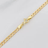 Cadena Cubana 4.1g / 24 in / 3mm Oro Amarillo 18K