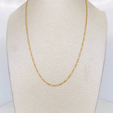 Cadena Figaro 1.3g / 18 in / 1.55mm Oro Amarillo 18K
