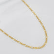 Cadena Figaro 1.3g / 18 in / 1.55mm Oro Amarillo 18K