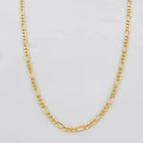 Cadena Figaro 2.2g / 20 in / 2.6mm Oro Amarillo 18K