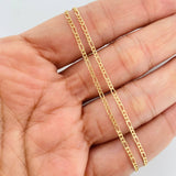 Cadena Figaro 1.3g / 18 in / 1.55mm Oro Amarillo 18K