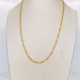 Cadena Figaro 2.2g / 20 in / 2.6mm Oro Amarillo 18K