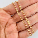 Cadena Figaro 2.2g / 20 in / 2.6mm Oro Amarillo 18K