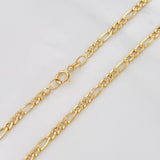 Cadena Figaro 2.2g / 20 in / 2.6mm Oro Amarillo 18K