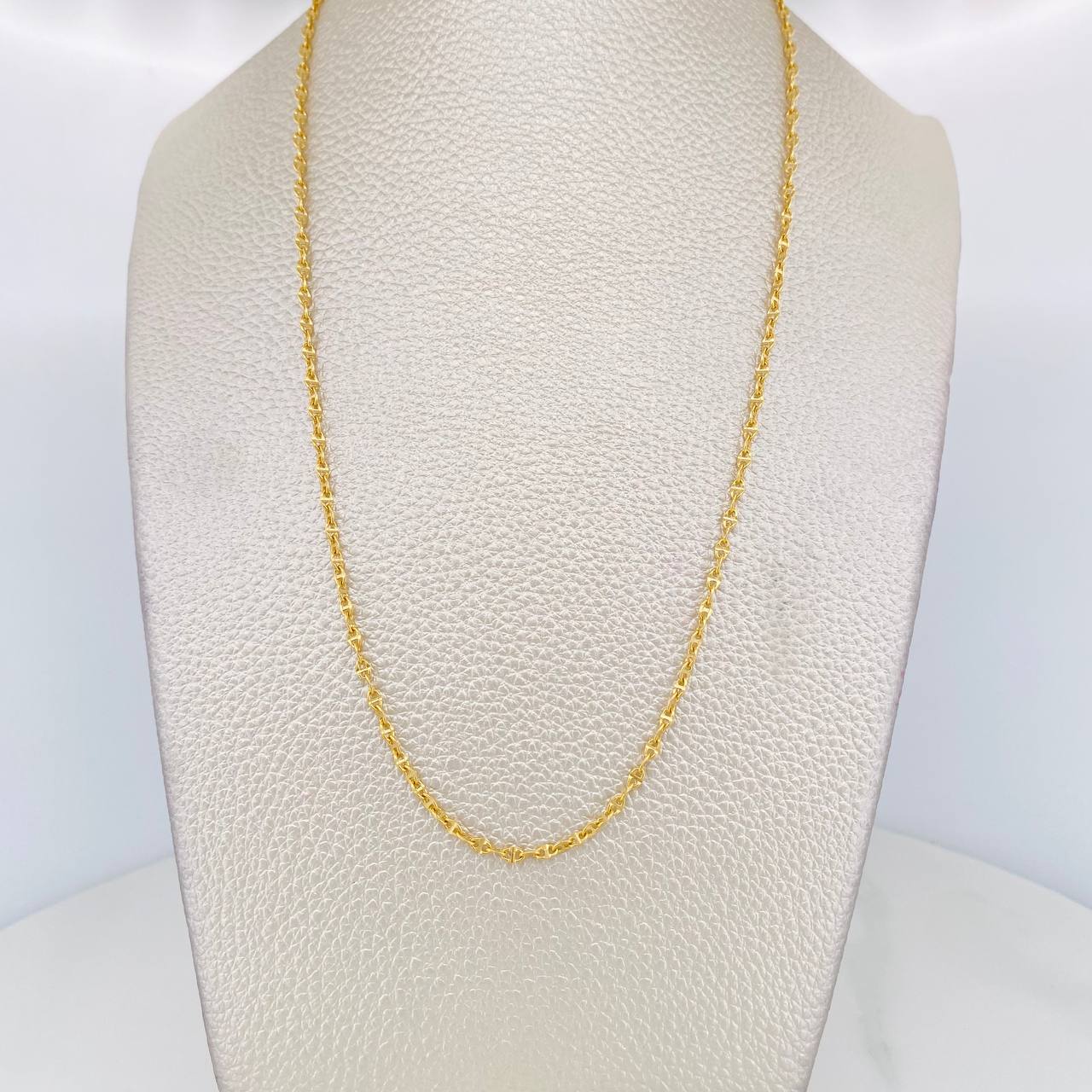 Cadena Escalera Volga 2g / 18 in / 2mm Oro Amarillo 18K