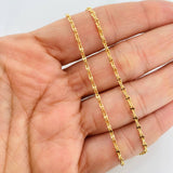 Cadena Escalera Volga 2g / 18 in / 2mm Oro Amarillo 18K