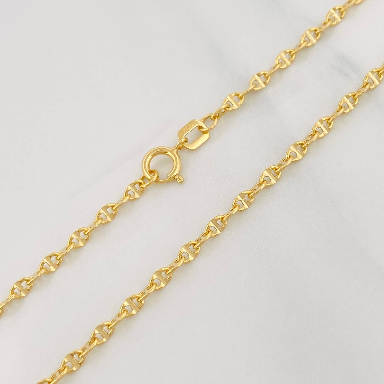 Cadena Escalera Volga 2g / 18 in / 2mm Oro Amarillo 18K
