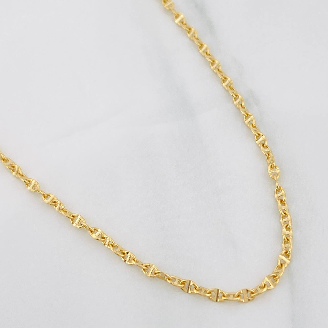 Cadena Escalera Volga 2g / 18 in / 2mm Oro Amarillo 18K