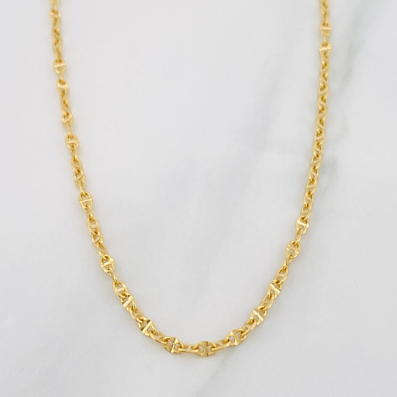 Cadena Escalera Volga 2g / 18 in / 2mm Oro Amarillo 18K