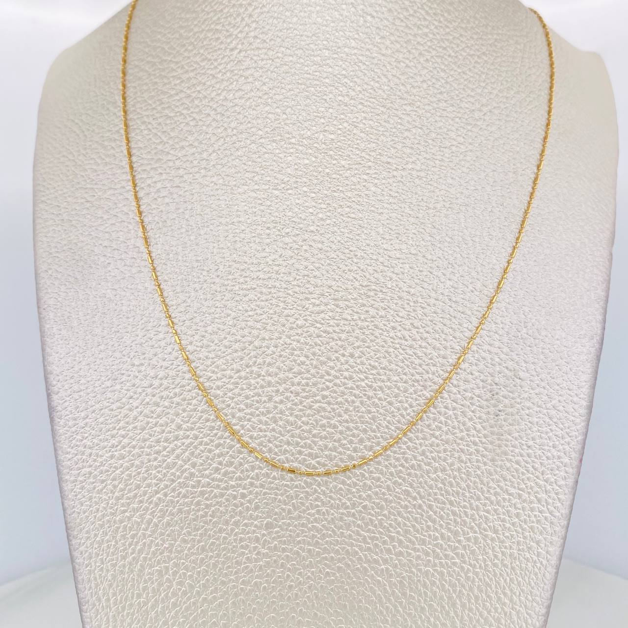 Cadena Morse 1.45g / 18 in / 0.7mm Oro Amarillo 18K