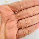 Cadena Morse 1.45g / 18 in / 0.7mm Oro Amarillo 18K