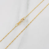 Cadena Morse 1.45g / 18 in / 0.7mm Oro Amarillo 18K