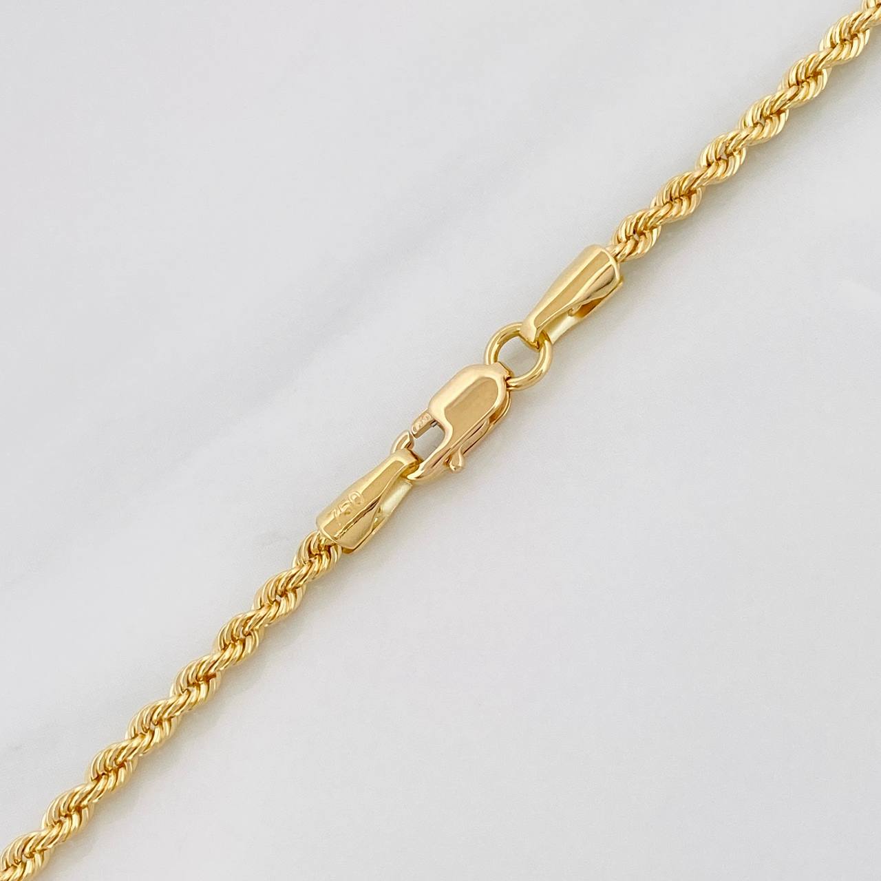 Cadena Lazo 3.65g / 20 in / 2.1mm Oro Amarillo 18K