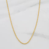 Cadena Militar 2g / 18 in / 0.95mm Oro Amarillo 18K