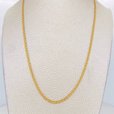 Cadena China 4.6g / 20 in / 2.2mm Oro Amarillo 18K