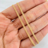 Cadena China 4.6g / 20 in / 2.2mm Oro Amarillo 18K