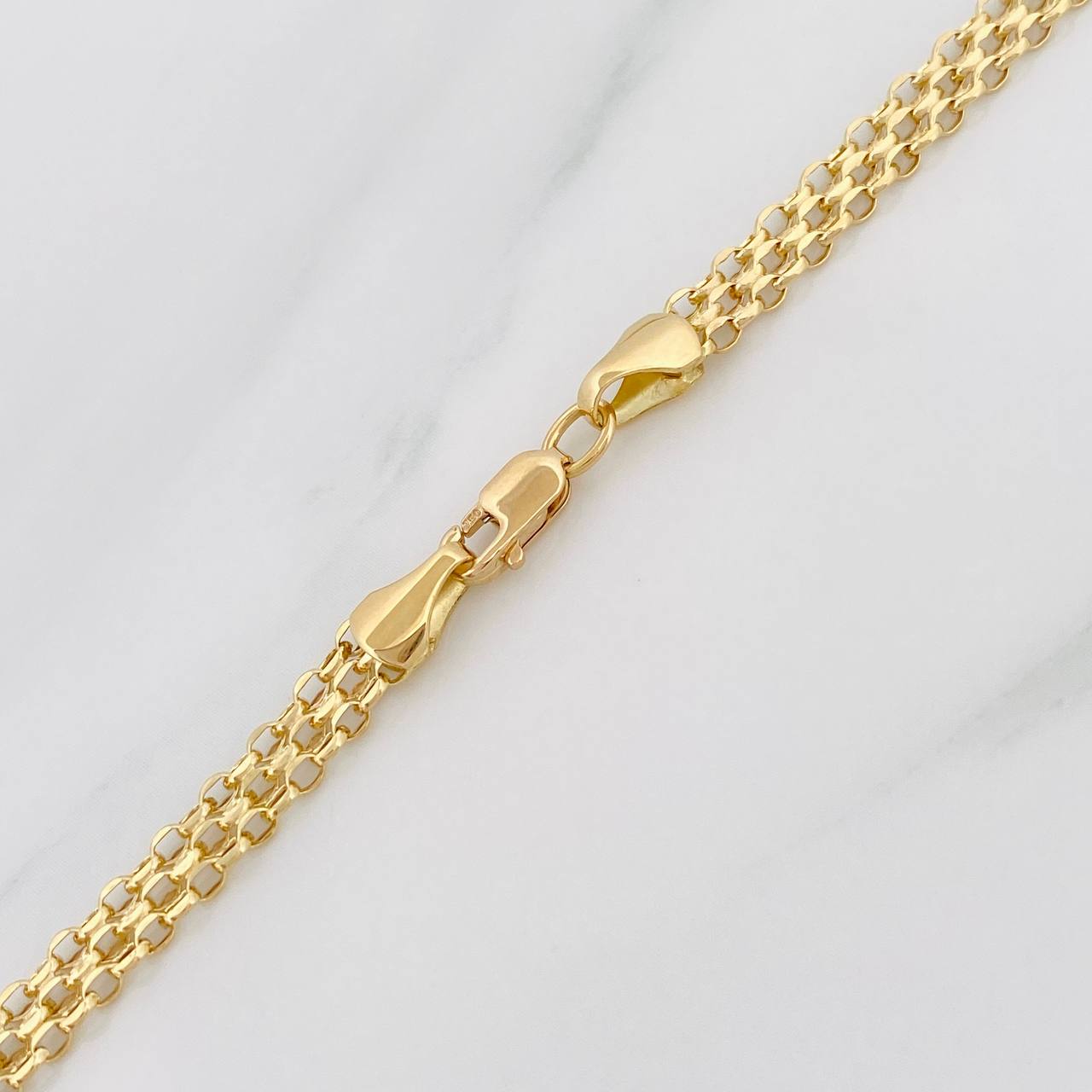 Bismark Chain 4.35g / 18 in / 4.15mm Yellow Gold 18K
