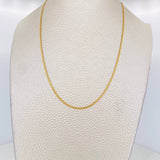 Cadena China 2.6g / 18 in / 1.45mm Oro Amarillo 18K