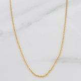 Singapore Chain 0.85g / 20 in / 0.7mm Yellow Gold 18K