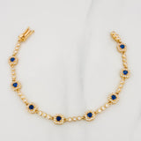 Tennis Bracelet Halo 9.05g / 7 in / 2.72mm Yellow Gold 18K