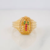 Our Lady of Guadalupe Ring 4.6g / T7 1/2 Yellow Gold 18K