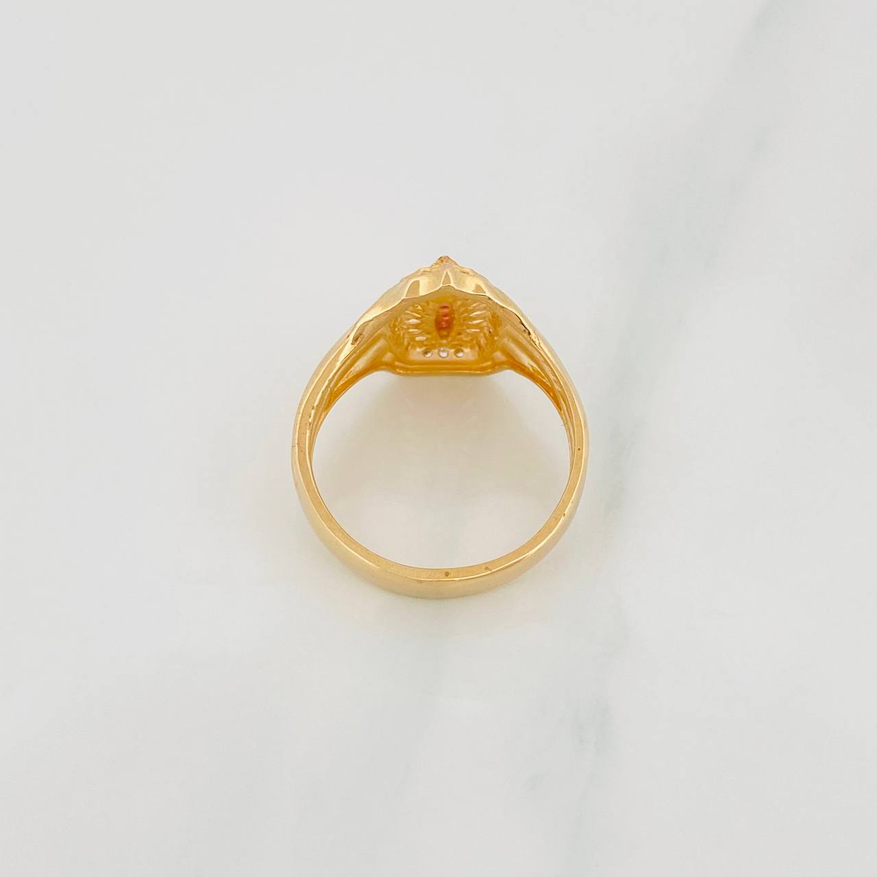 Our Lady of Guadalupe Ring 3.85g / T6 1/2 Yellow Gold 18K