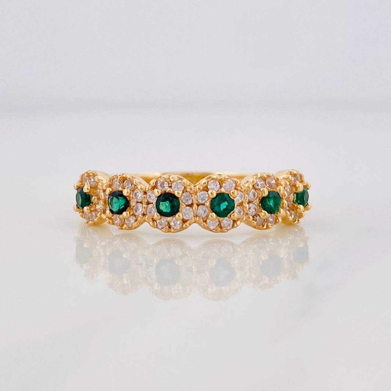 Anillo Churumbela Flor 2.45g / T6 3/4 Oro Amarillo 18K