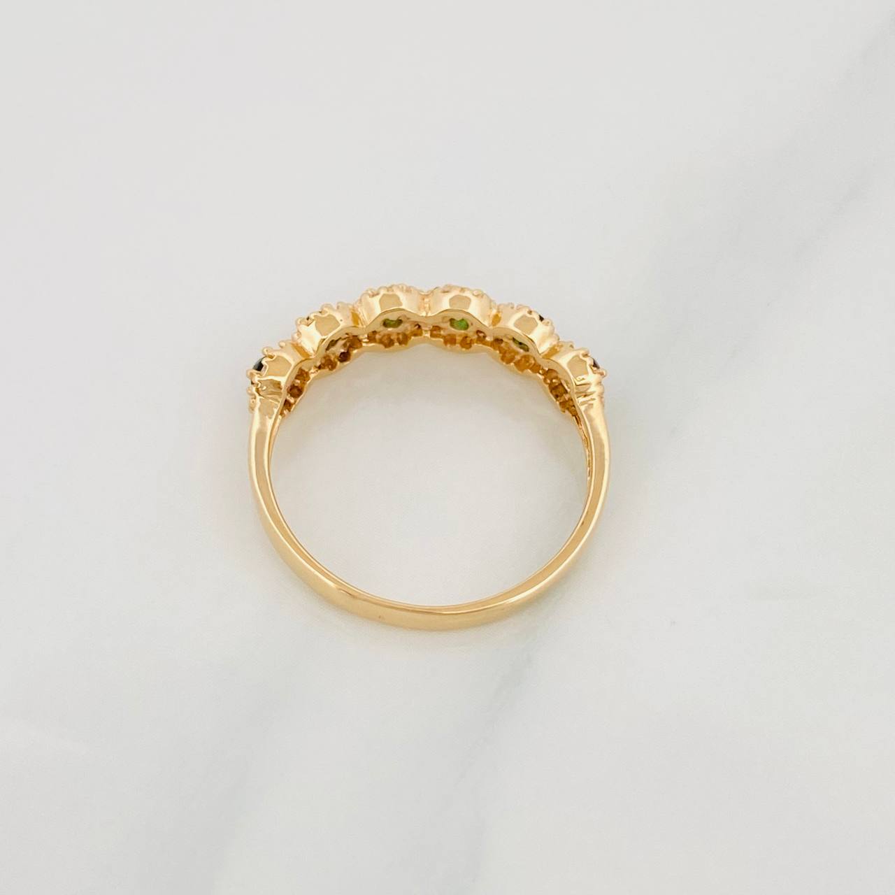 Anillo Churumbela Flor 2.45g / T6 3/4 Oro Amarillo 18K