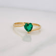 Heart Ring 1.55g / T7 1/4 Yellow Gold 18K