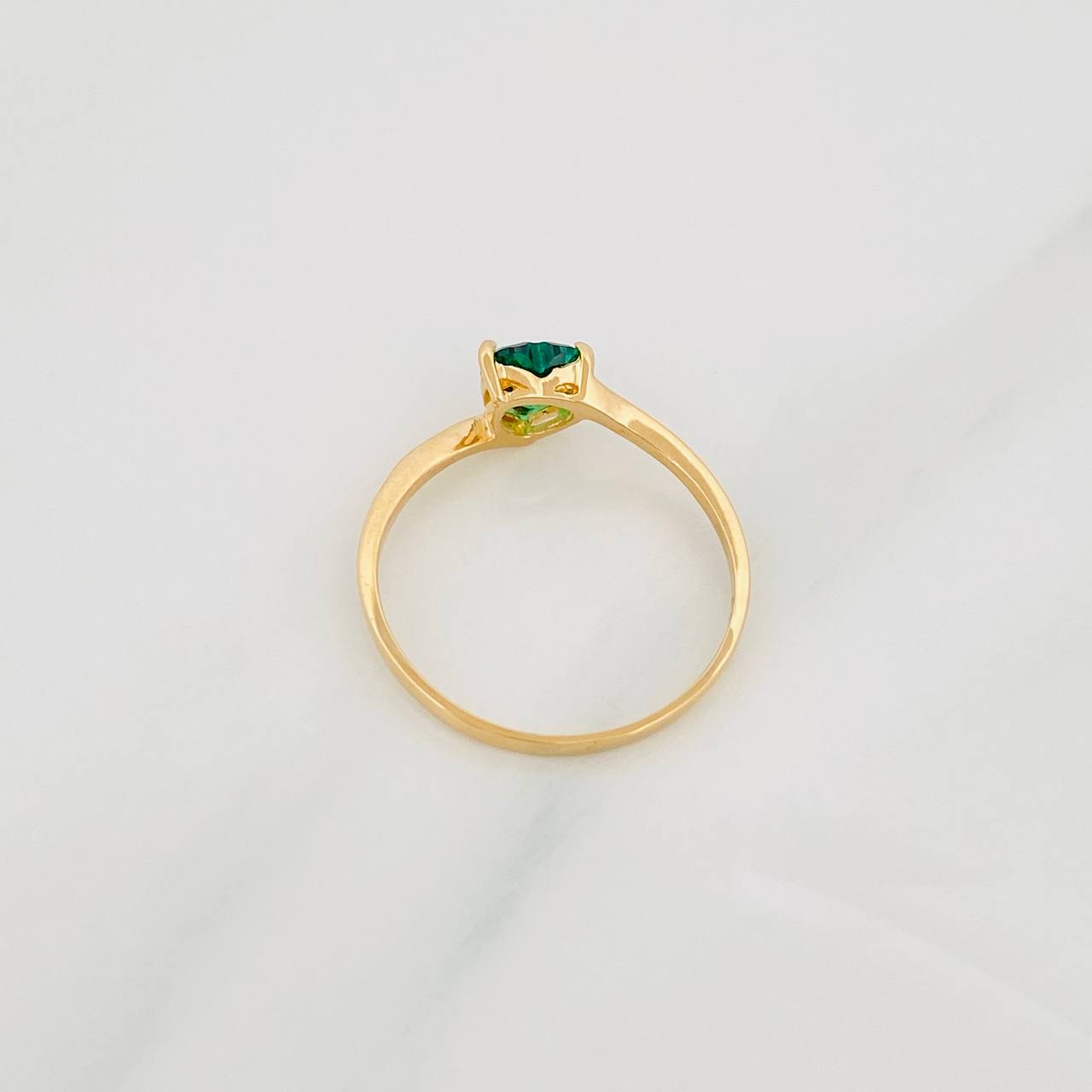 Heart Ring 1.55g / T7 1/4 Yellow Gold 18K