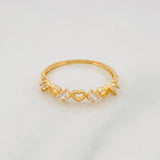 Hearts Ring 1.1g / T6 1/2 Yellow Gold 18K