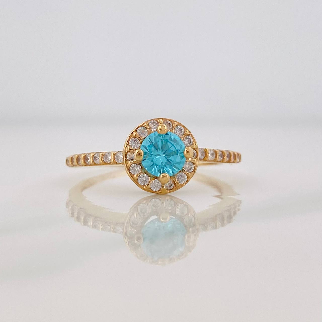 Circle Halo Ring 2.3g / T6 3/4 Yellow Gold 18K