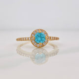 Circle Halo Ring 2.3g / T6 3/4 Yellow Gold 18K