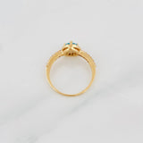 Circle Halo Ring 2.3g / T6 3/4 Yellow Gold 18K