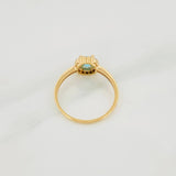 Halo Circle Ring 2g / T7 1/4 Yellow Gold 18K