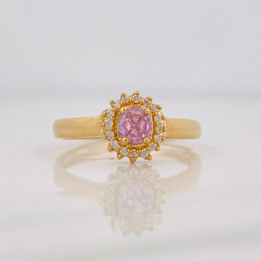 Halo Circle Ring 2.4g / T6 Yellow Gold 18K