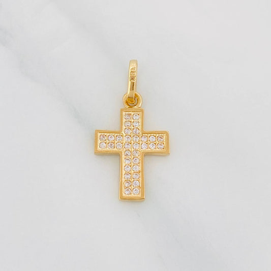 Pendant Cross 1.3g / 1 in Yellow Gold 18K