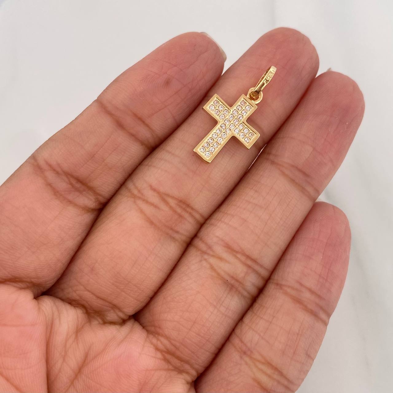 Pendant Cross 1.3g / 1 in Yellow Gold 18K