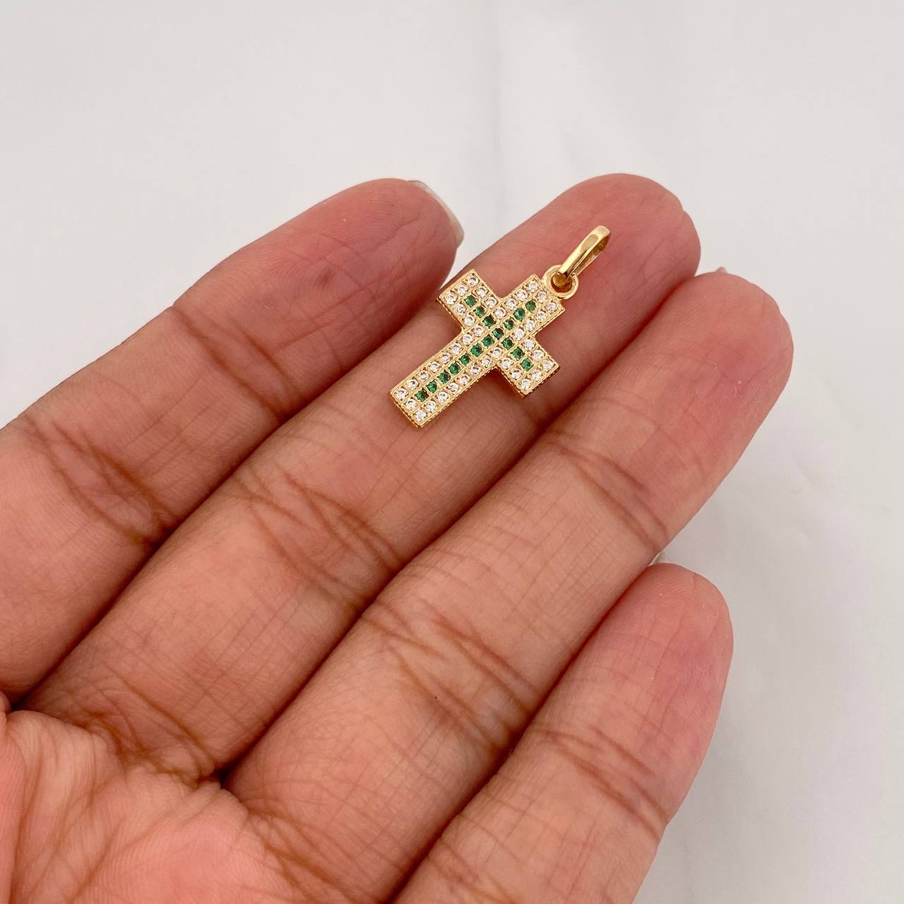 Pendant Cross 1.55g / 1 in Yellow Gold 18K