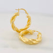Hoop Earrings Mary 4.25g / 1 in Yellow Gold 18K