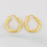 Candongas Mary 2.7g / 3/4 in Oro Amarillo 18K