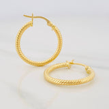 Candongas Zion 1.65g / 3/4 in Oro Amarillo 18K
