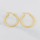 Candongas Zion 1.65g / 3/4 in Oro Amarillo 18K