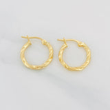 Hoop Earrings Gala 1.15g / 3/4 in Yellow Gold 18K